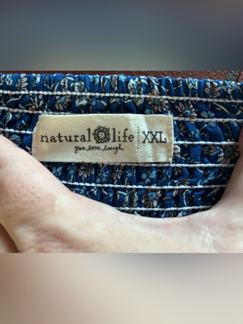 NATURAL LIFE Blue Floral Tiered Maxi Skirt - Picture 8 of 11